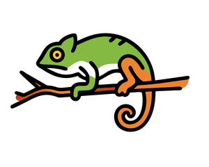 chameleon on a branch