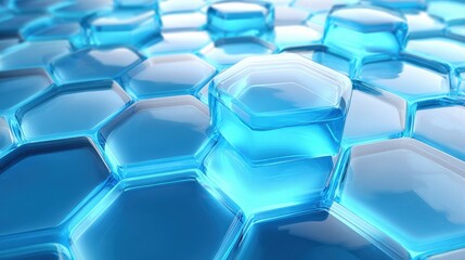 Abstract Geometric Hexagonal Pattern