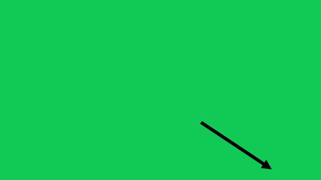 the arrow chart shows a decrease