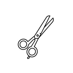 Scissors vector illustration isolated on a white background.