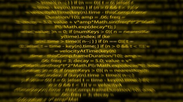 Blurred Glowing Blue JavaScript Code on Dark Screen Background Representing Cybersecurity, Programming Logic, and Digital Technology in Motion