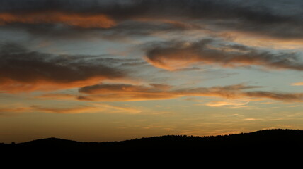 Fototapeta premium sunset in the mountains