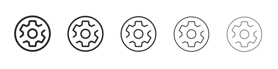 Hidden settings icon vector illustration isolated