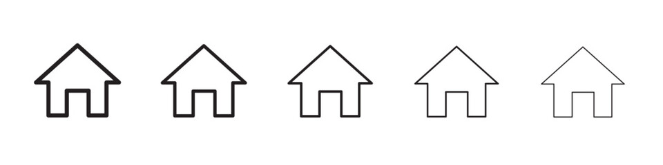 Home icon vector illustration isolated