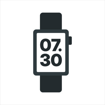Smartwatch Vector Illustration Wearable Technology Device