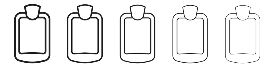 Hot water bottle icon vector illustration isolated