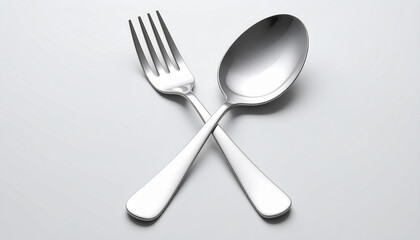 fork and spoon on a plate