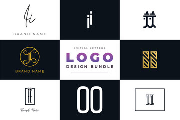Initial letters II Logo Design Bundle