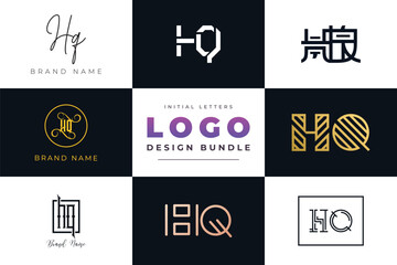 Initial letters HQ Logo Design Bundle