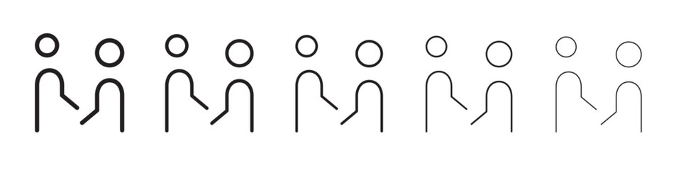 Interaction icon vector illustration isolated