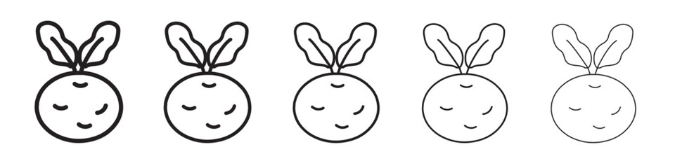 kohlrabi icon vector illustration isolated