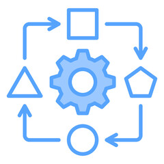 Adaptability Blue Icon