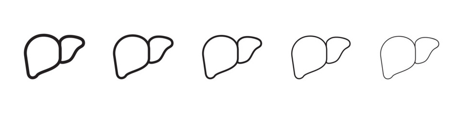 liver icon vector illustration isolated