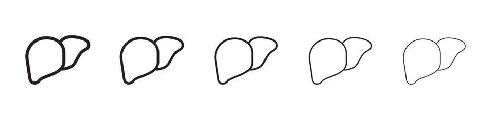 liver organ icon vector illustration isolated