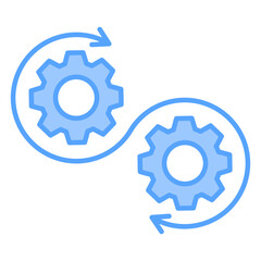 Transformation Blue Icon