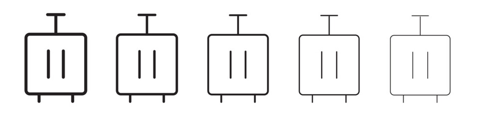 Luggage icon vector illustration isolated