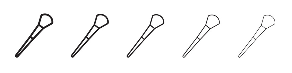 makeup brush icon vector illustration isolated