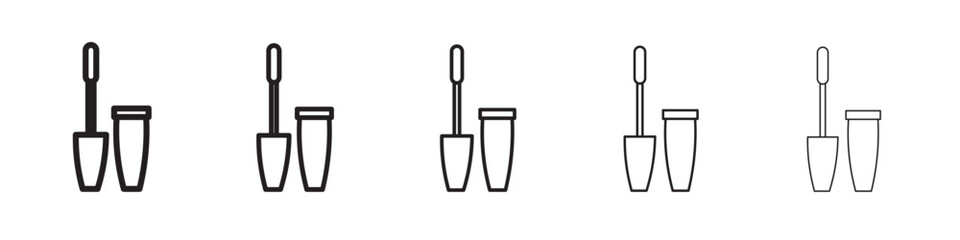 Mascara brush icon vector illustration isolated