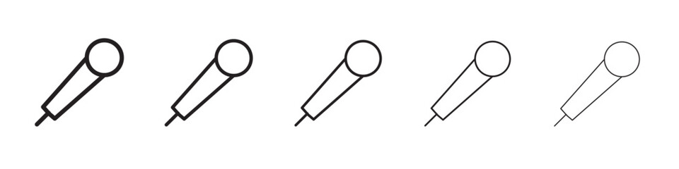 Microphone icon vector illustration isolated