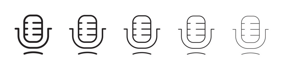 Microphone icon vector illustration isolated
