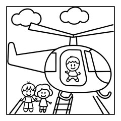 Vector illustration of color pages