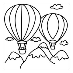 Vector illustration of color pages