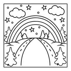 Vector illustration of color pages