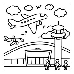 Vector illustration of color pages