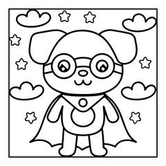 Vector illustration of color pages