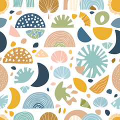 Watercolor seamless pattern background vector illustration
