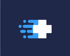 Obraz premium fast delivery medical service logo