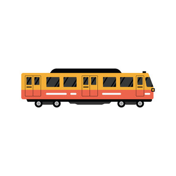 Commuter Train Vector Illustration Public Transportation