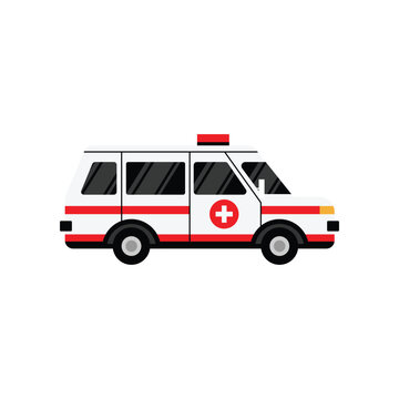 Ambulance Vector Illustration Emergency Medical Transport