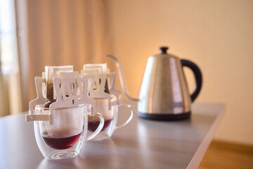 Pouring Coffee Using a Distinct and Unique Brewing Method for Enhanced Enjoyment With Artistry