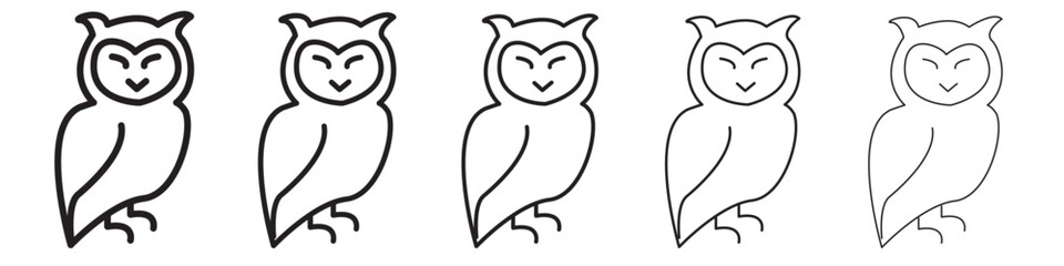 Owl icon vector illustration isolated
