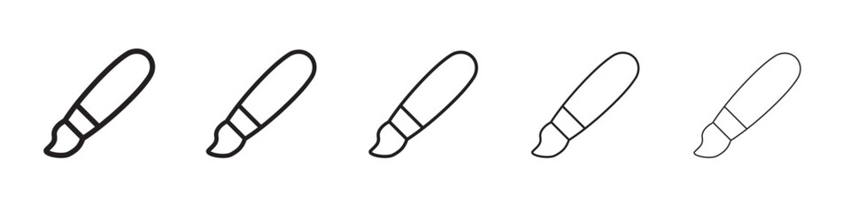 Paintbrush icon vector illustration isolated