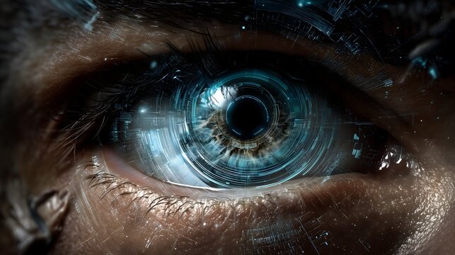 Cybernetic eye scanning identity technology