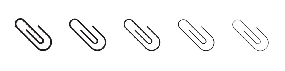 Paperclip icon vector illustration isolated