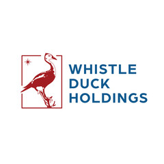vintage whistling duck and north star logo design