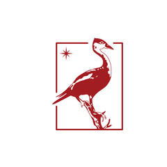 vintage whistling duck and north star logo design