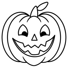 Halloween line art vector