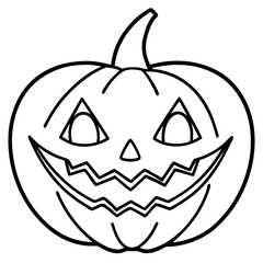 Halloween line art vector