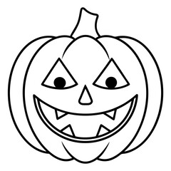 Halloween line art vector