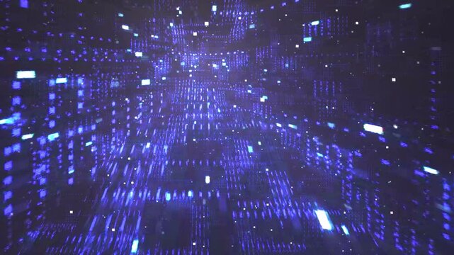Pixel Noise Glitch Animation &ndash; Abstract Digital Error with Light Rays
