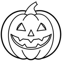 Halloween line art vector