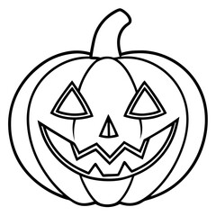 Halloween line art vector