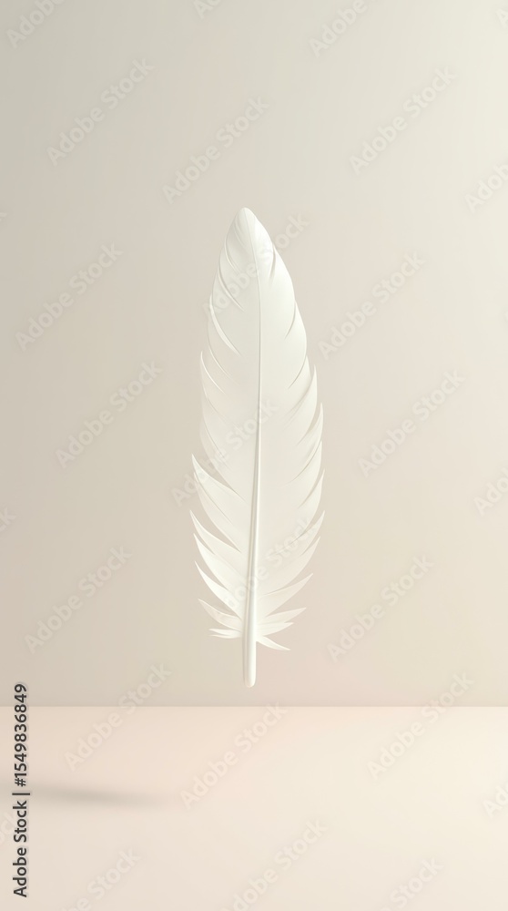 Poster clean background for meditation or empty state concepts – vertical format