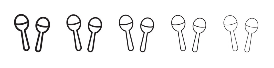 Percussion maracas icon vector illustration isolated