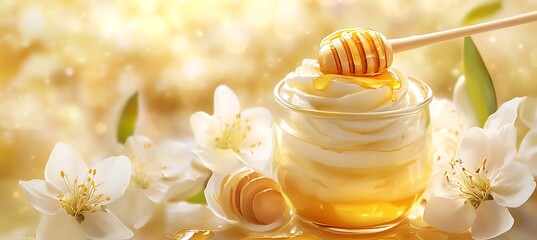 A delicate honey-drizzled Greek yogurt parfait