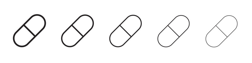 Pill icon vector illustration isolated